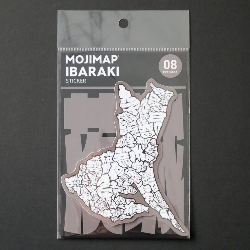 MOJIMAP DieCutSticker Ibaraki