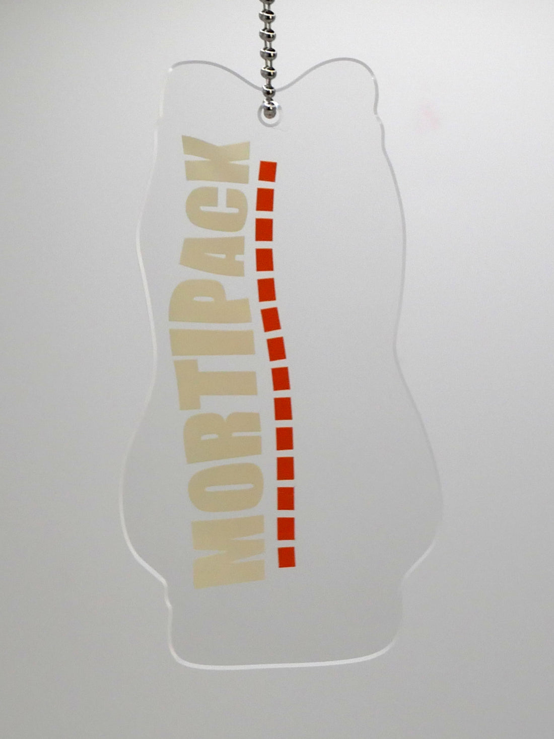 Acrylic Keychain with Character Printed with Red Zipper