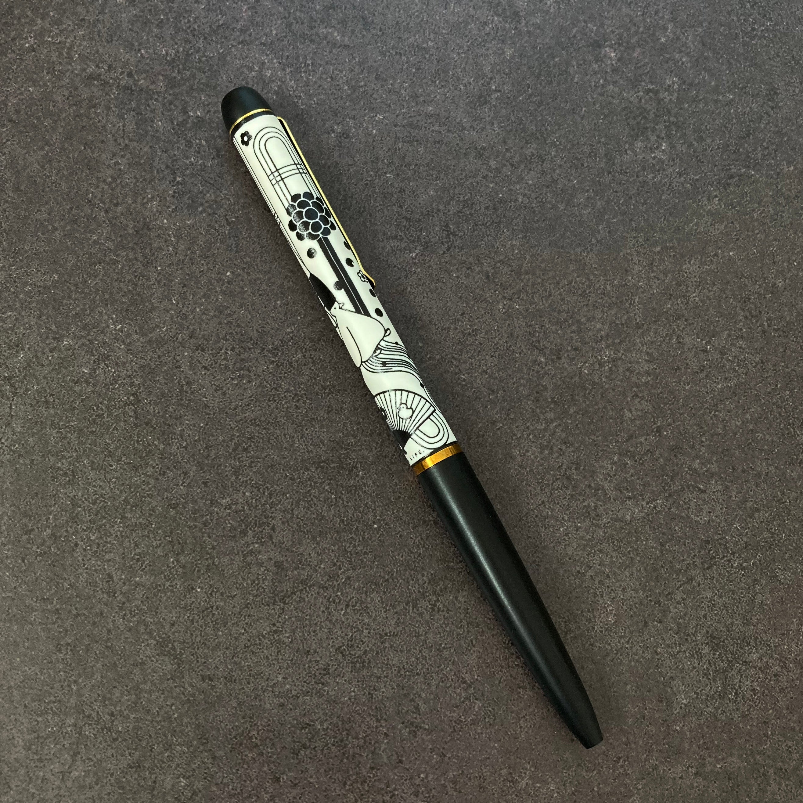 Foil-Printed Bookmark & Ballpoint Pen Set 【AHIRU LIFE.】