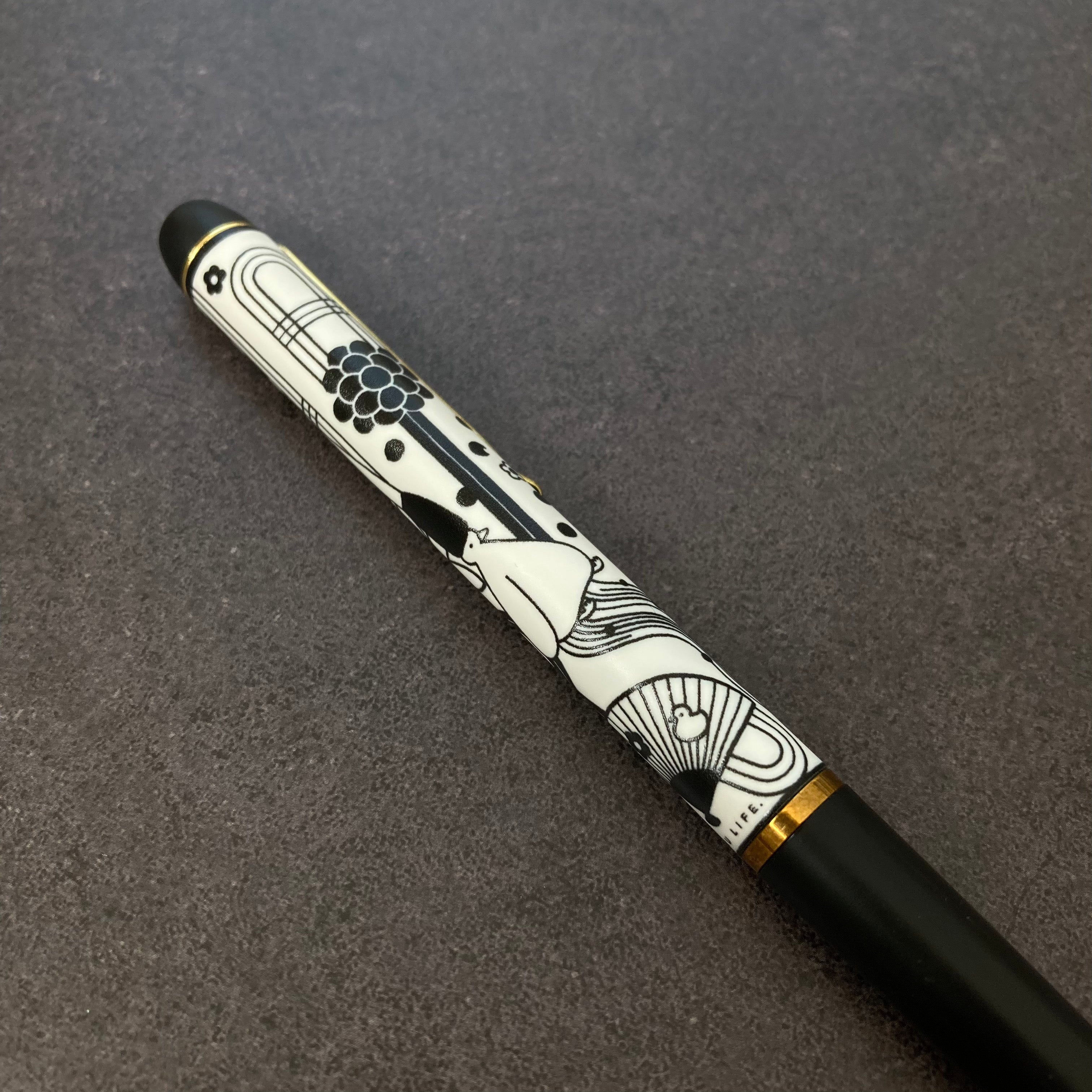 Foil-Printed Bookmark & Ballpoint Pen Set 【AHIRU LIFE.】