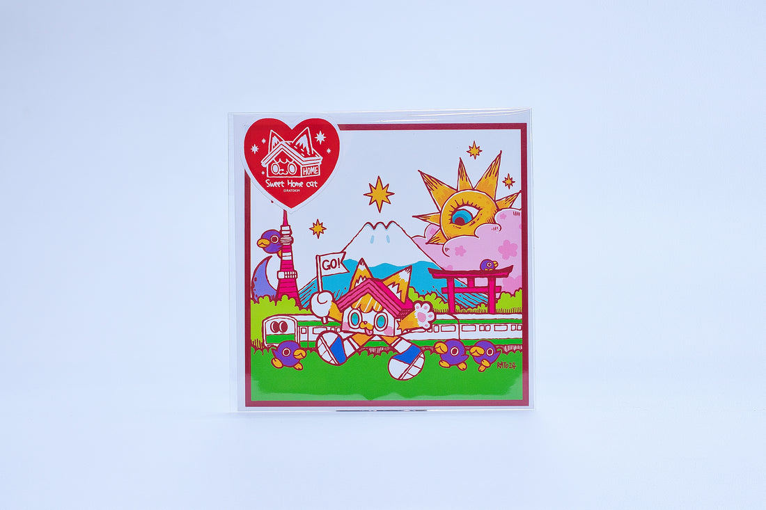 Tokyo limited postcard -Sweet home cat-