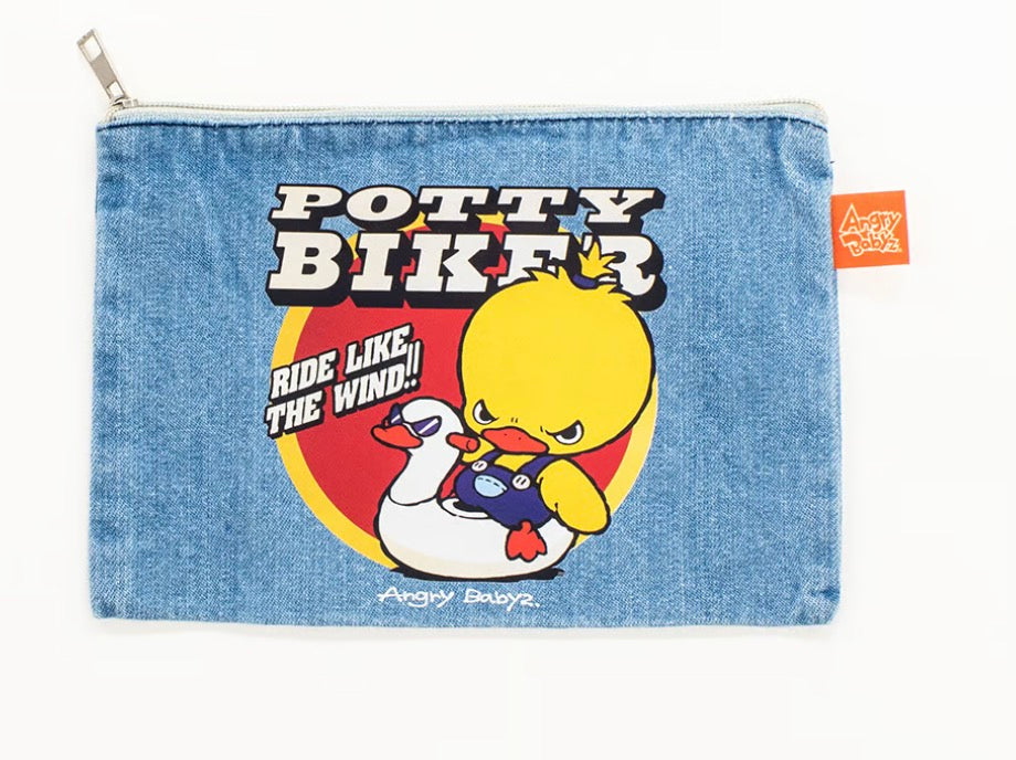 Denim pouch 【POTTY BIKER】