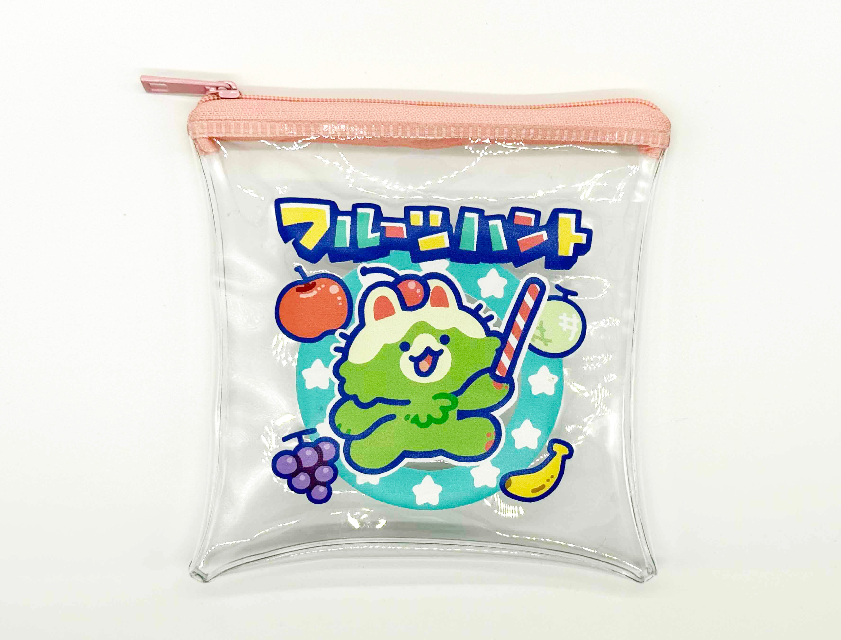 Fruit Hunt Clear Square Pouch