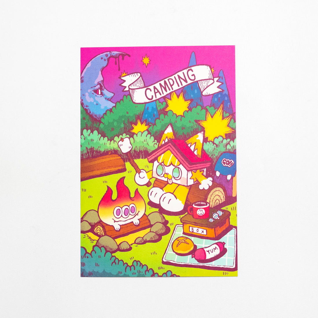 Camping postcard (2 types)