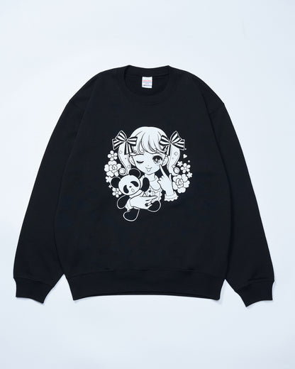 [omakeboshi] Sweatshirt –Black