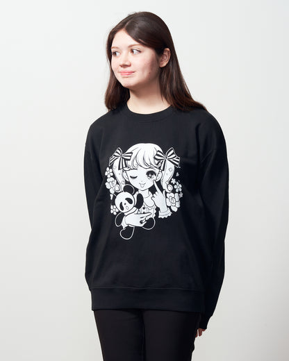 [omakeboshi] Sweatshirt –Black