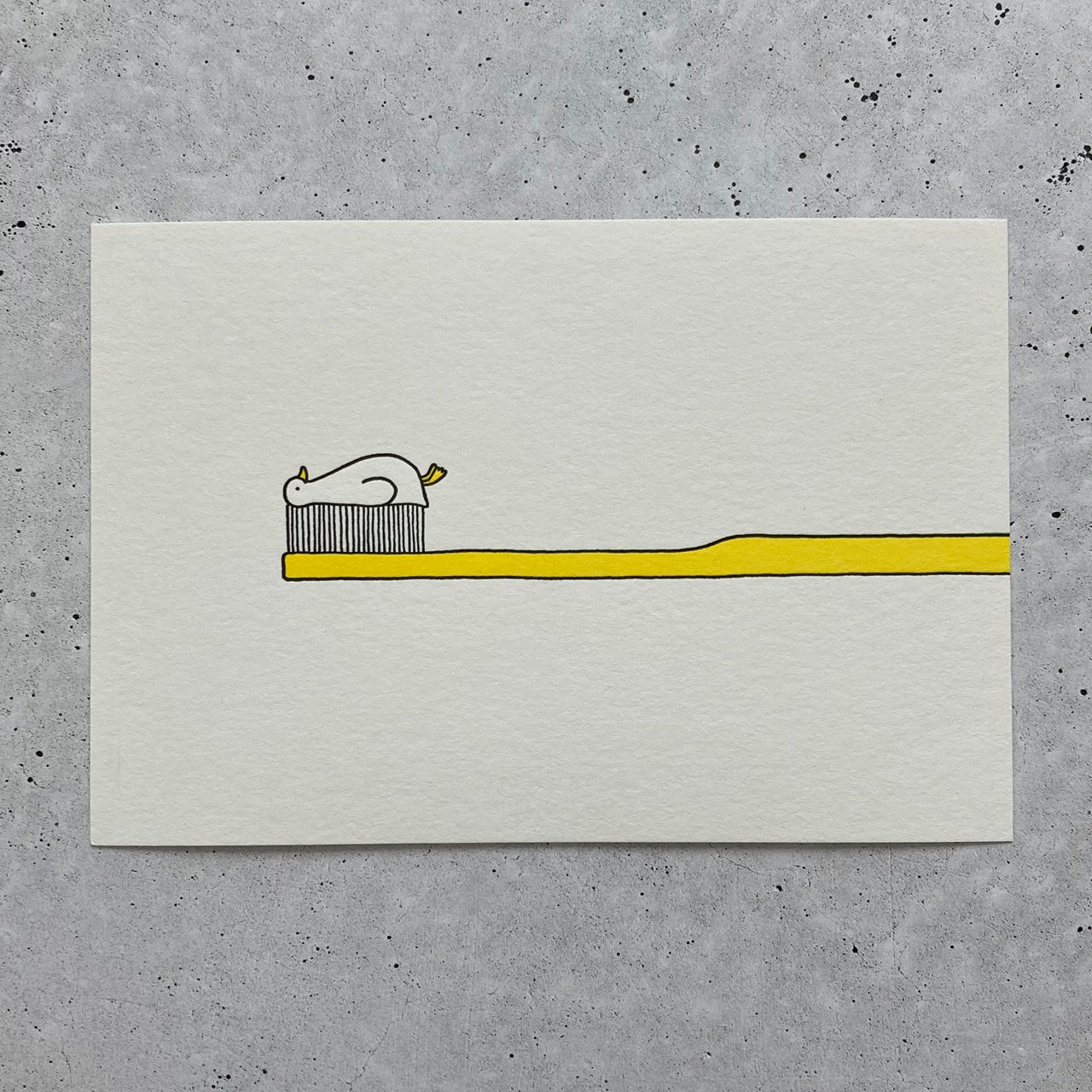 【Letterpress Printing】Postcard "Toothpaste"