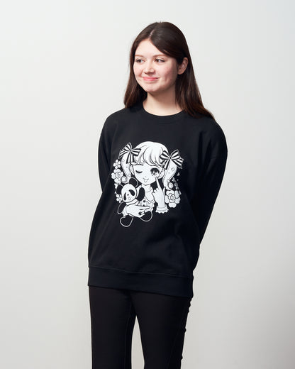 [omakeboshi] Sweatshirt –Black