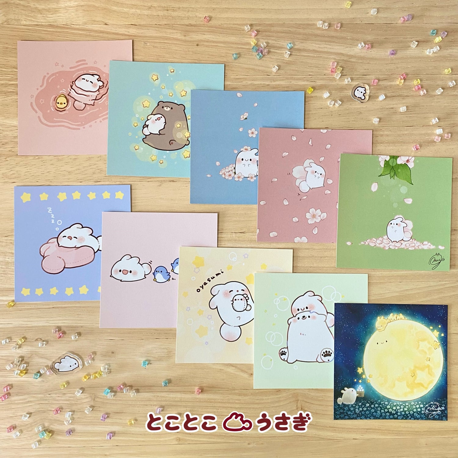 Square Cards (Set of 10)