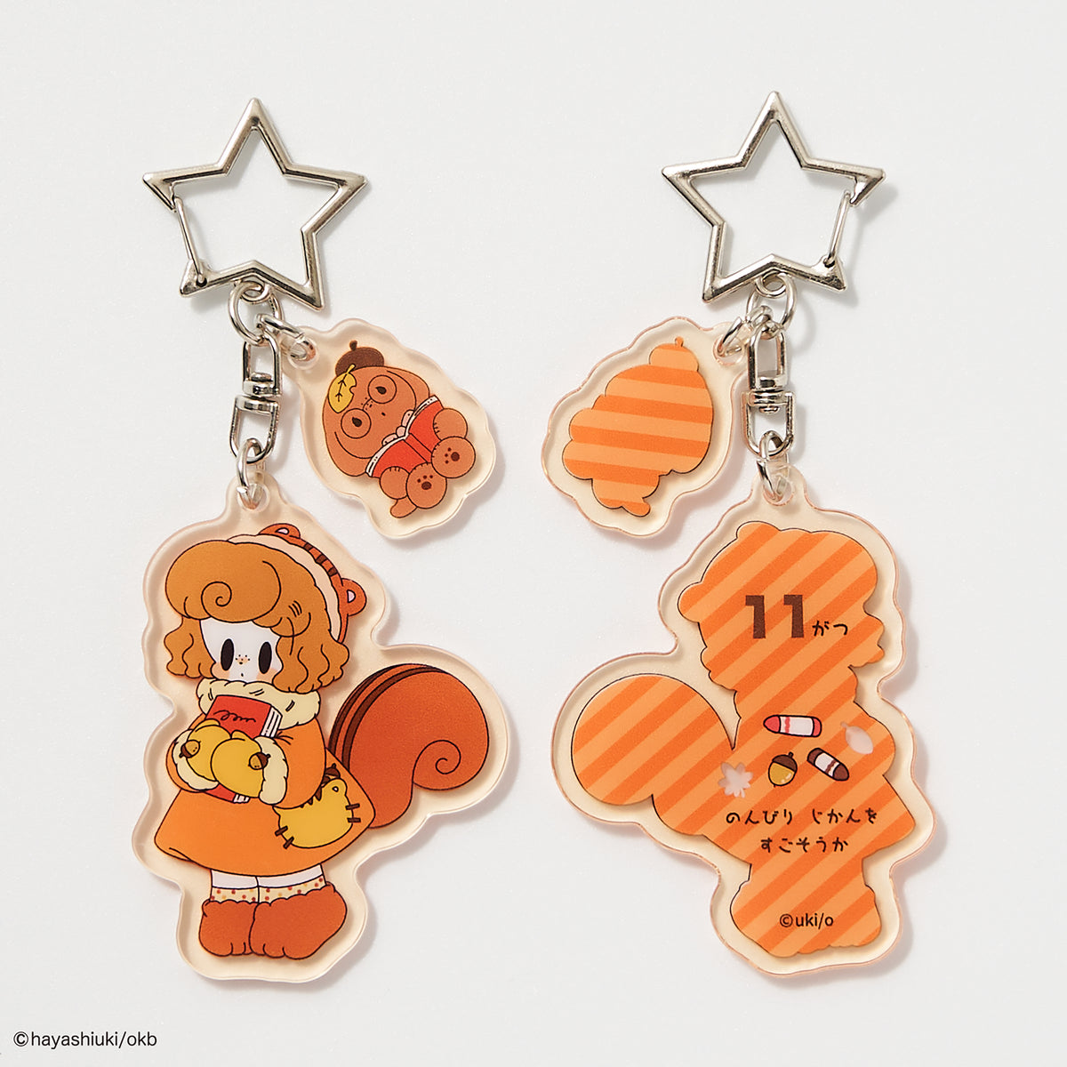Potekko and Chocokko double acrylic keychain -Potekko&