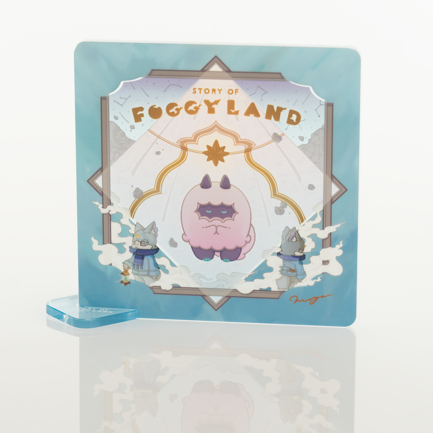 STORY OF FOGGY LAND　Acrylic Coaster with stand [5 Types] - moya
