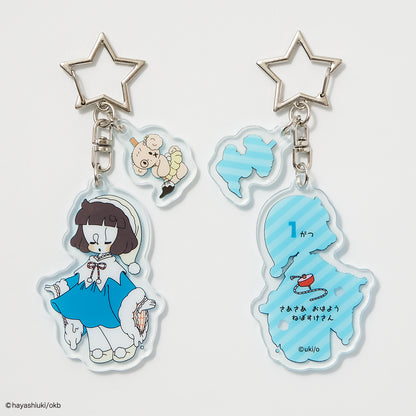 Potekko and Chocokko double acrylic keychain -Potekko&