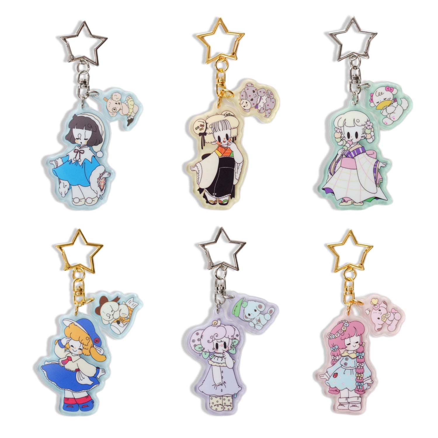 Potekko &amp; Chocokko Birthday Acrylic Keychain -Hayashi Uki-