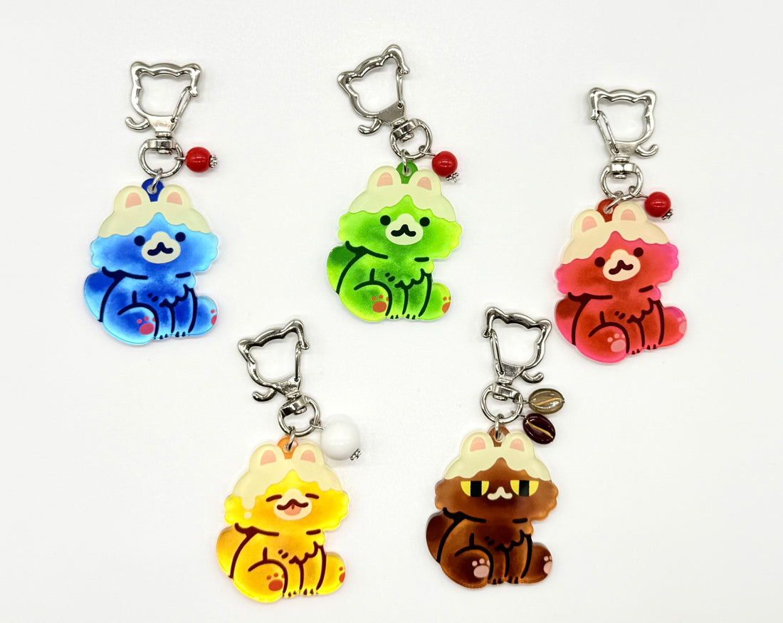Soda Cat Acrylic Keychain