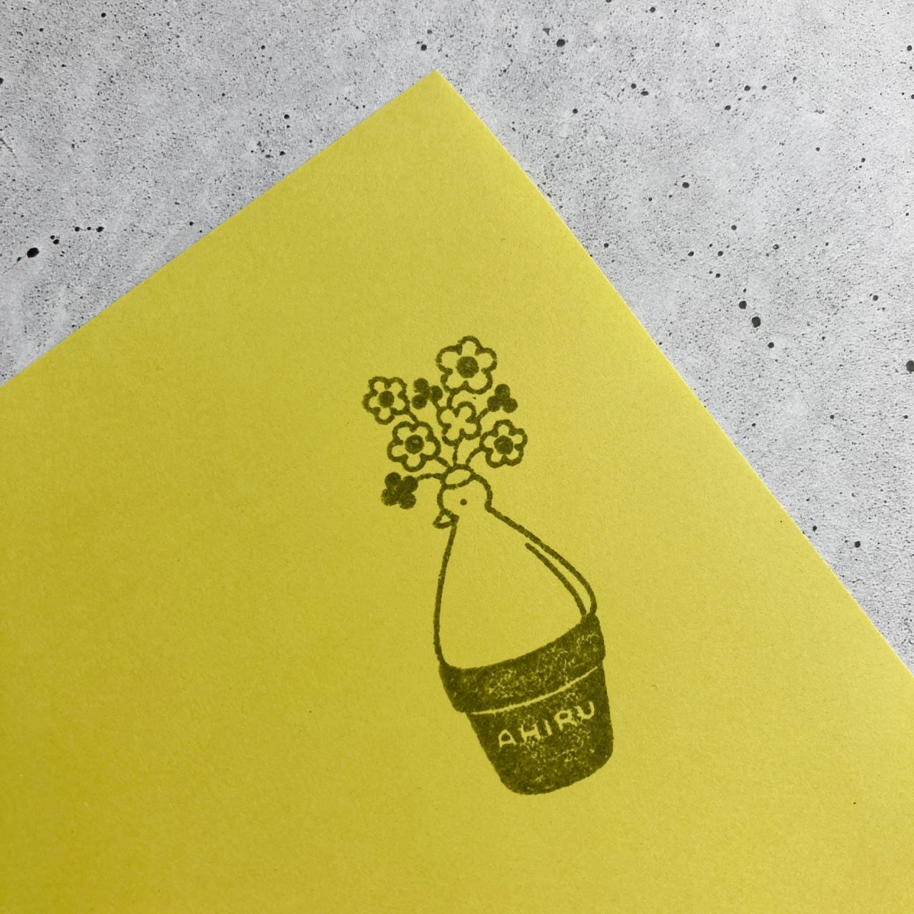 Rubber Stamp 　Flower【AHIRU LIFE.】