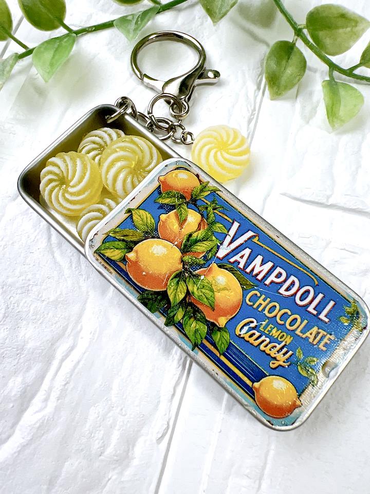 Candy Tin Bag Charm