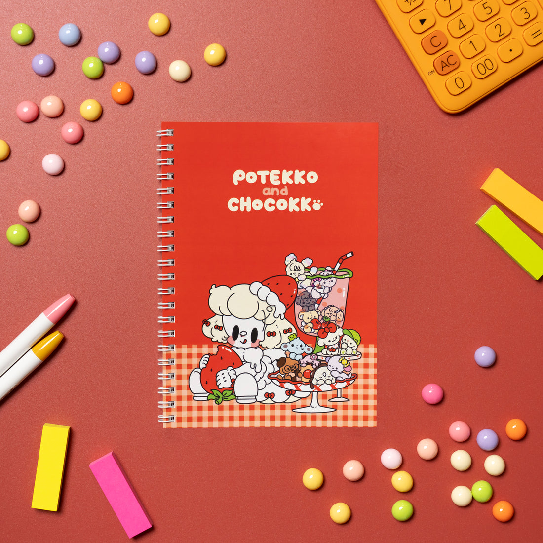 Potekko and Chocokko Retro cafe B6 Ring note