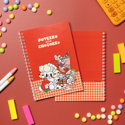Potekko and Chocokko Retro cafe B6 Ring note
