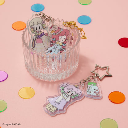Potekko and Chocokko double acrylic keychain -Potekko&