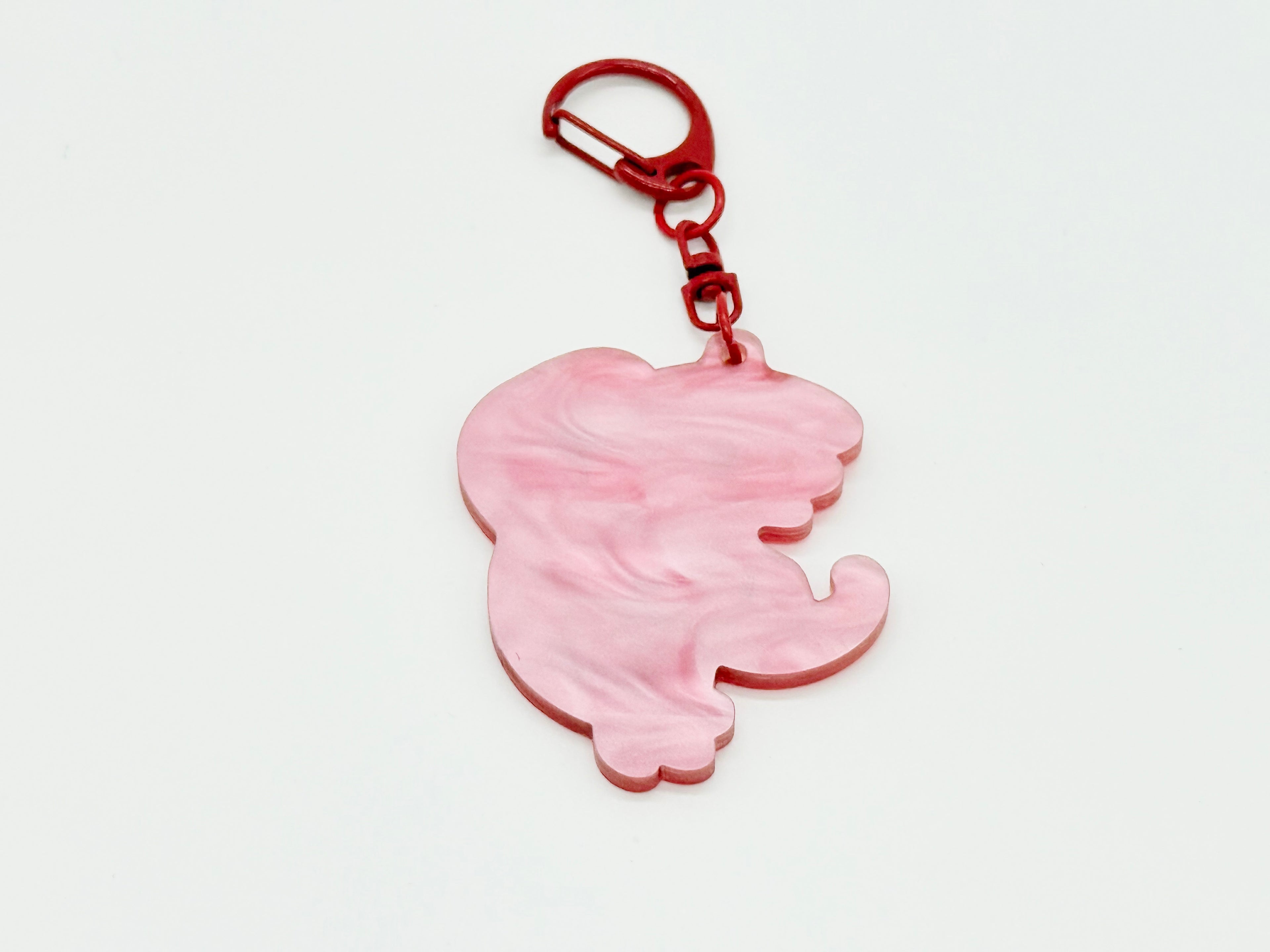 Muscular Shrimp Marble Acrylic Keychain