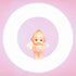 3.5cm Heart Obitsu Kewpie Doll (Pink)