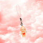 3.5cm Heart Obitsu Kewpie Doll Strap (Red)