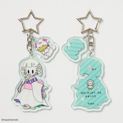 Potekko and Chocokko double acrylic keychain -Potekko&
