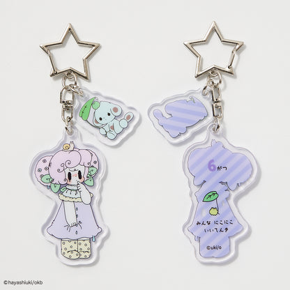 Potekko and Chocokko double acrylic keychain -Potekko&