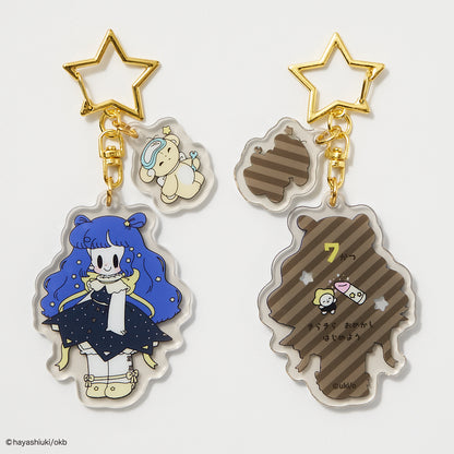 Potekko and Chocokko double acrylic keychain -Potekko&