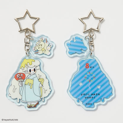 Potekko and Chocokko double acrylic keychain -Potekko&