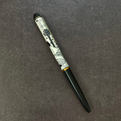 Foil-Printed Bookmark &amp; Ballpoint Pen Set 【AHIRU LIFE.】