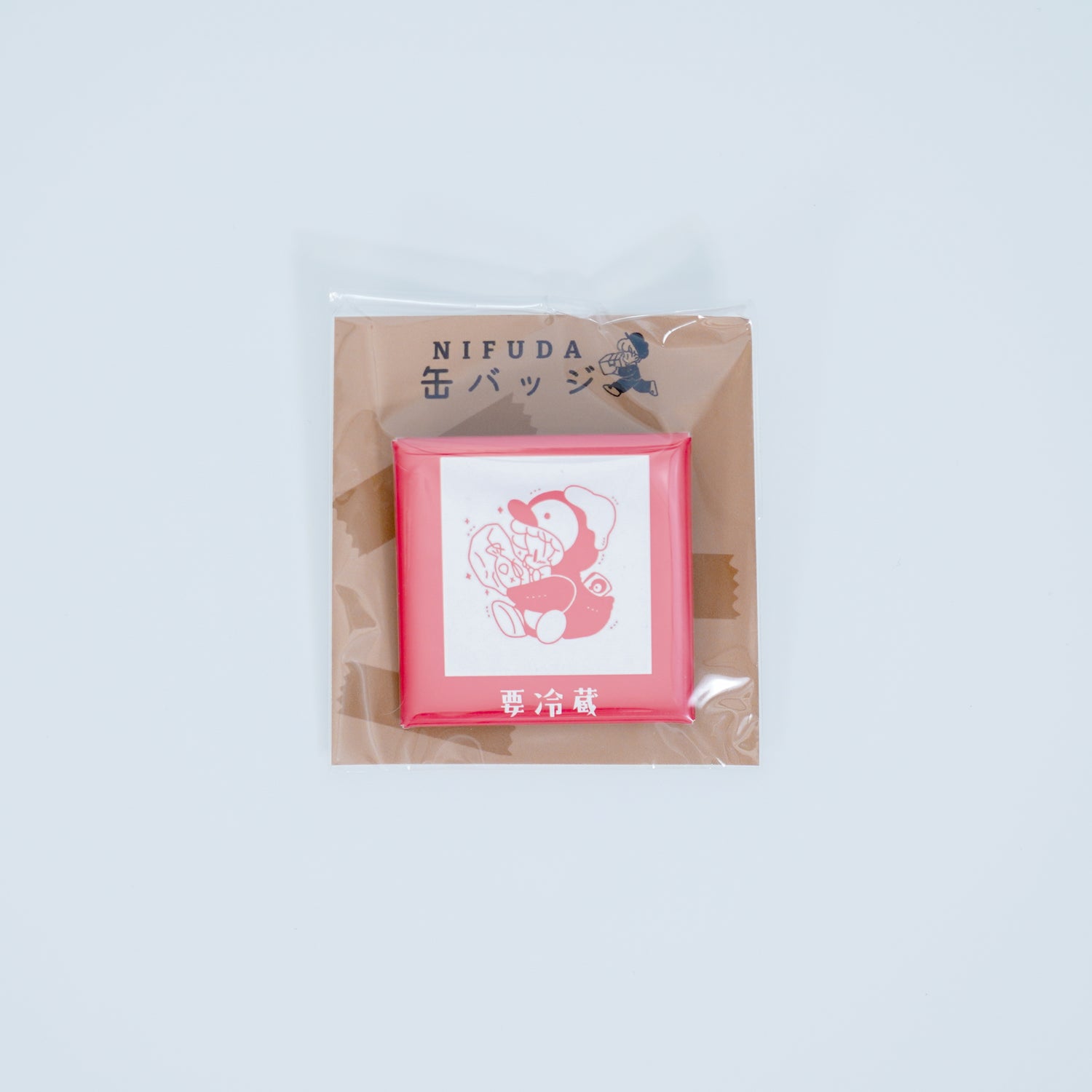 Hayashi Uki Square Pinback Button Badge