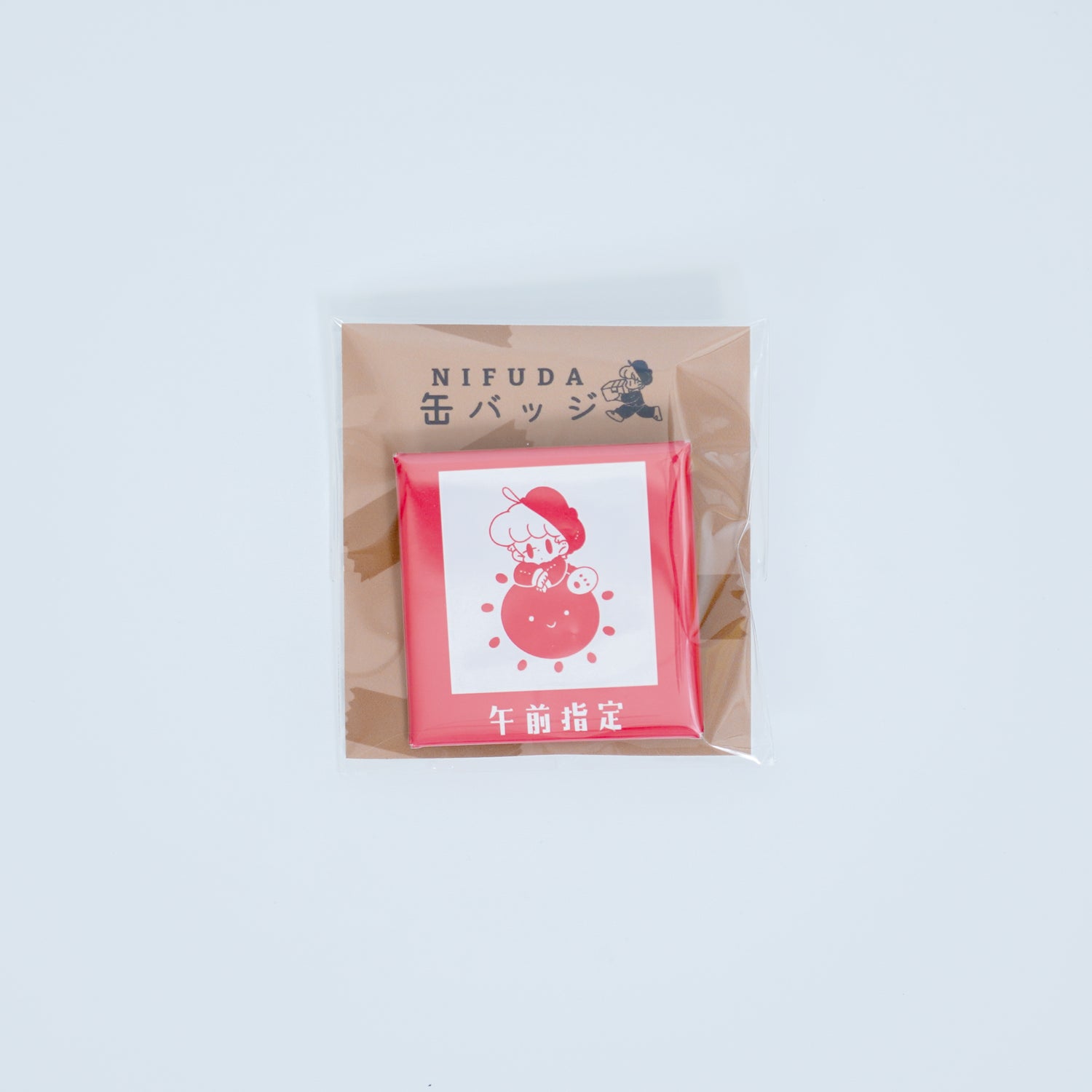 Hayashi Uki Square Pinback Button Badge