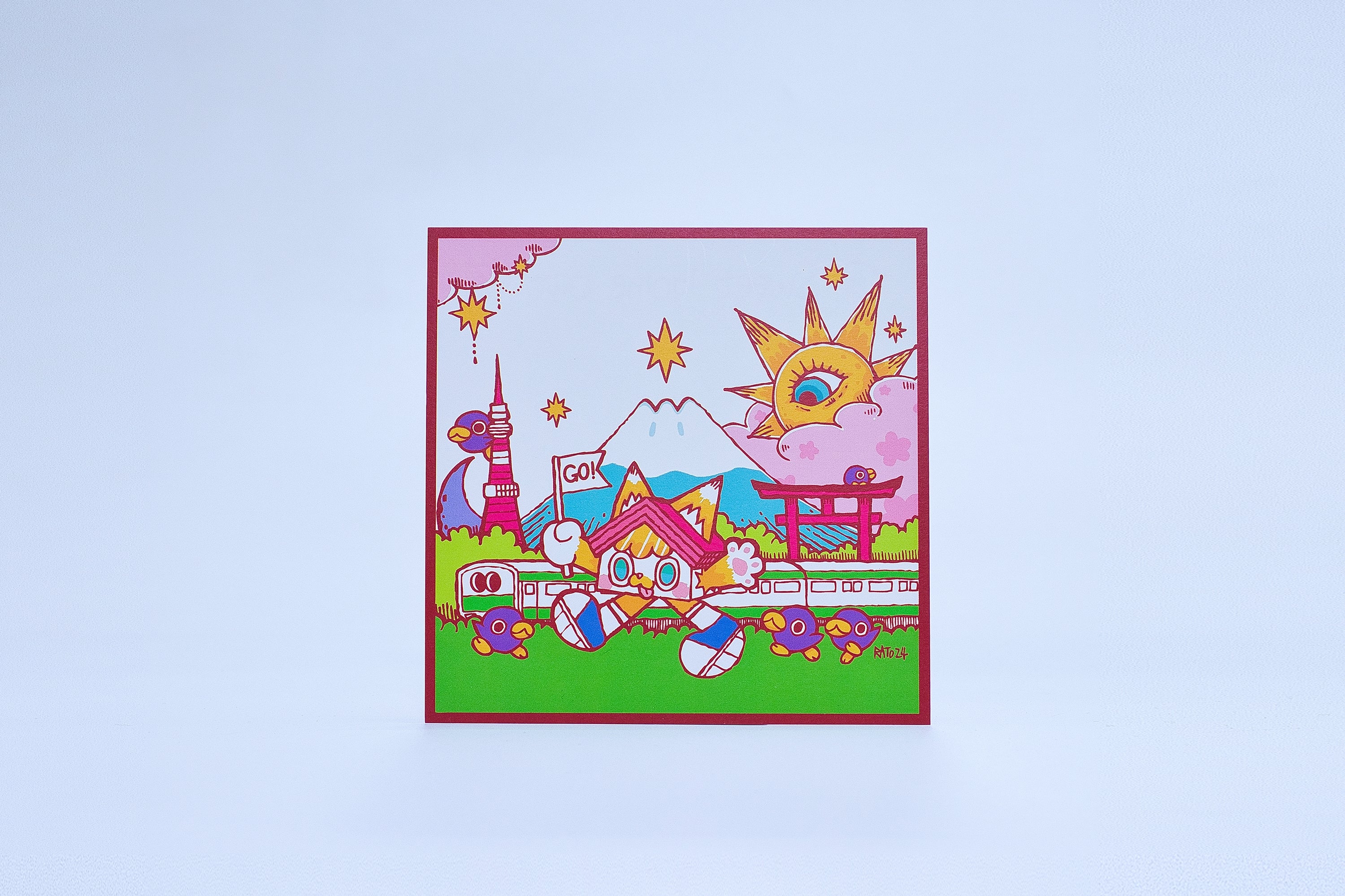 Tokyo limited postcard -Sweet home cat-