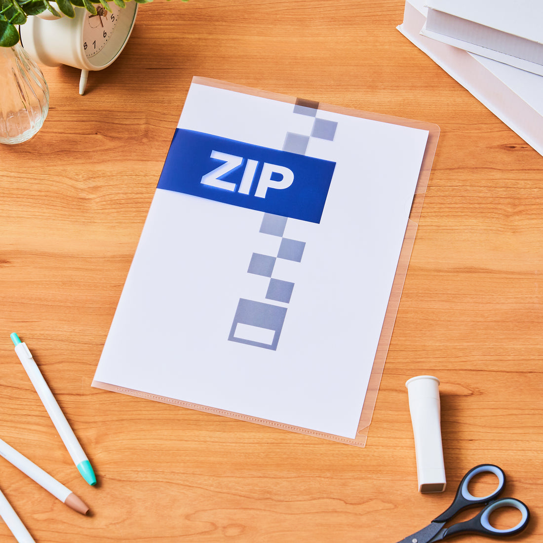 せきの　A4クリアファイル　zip