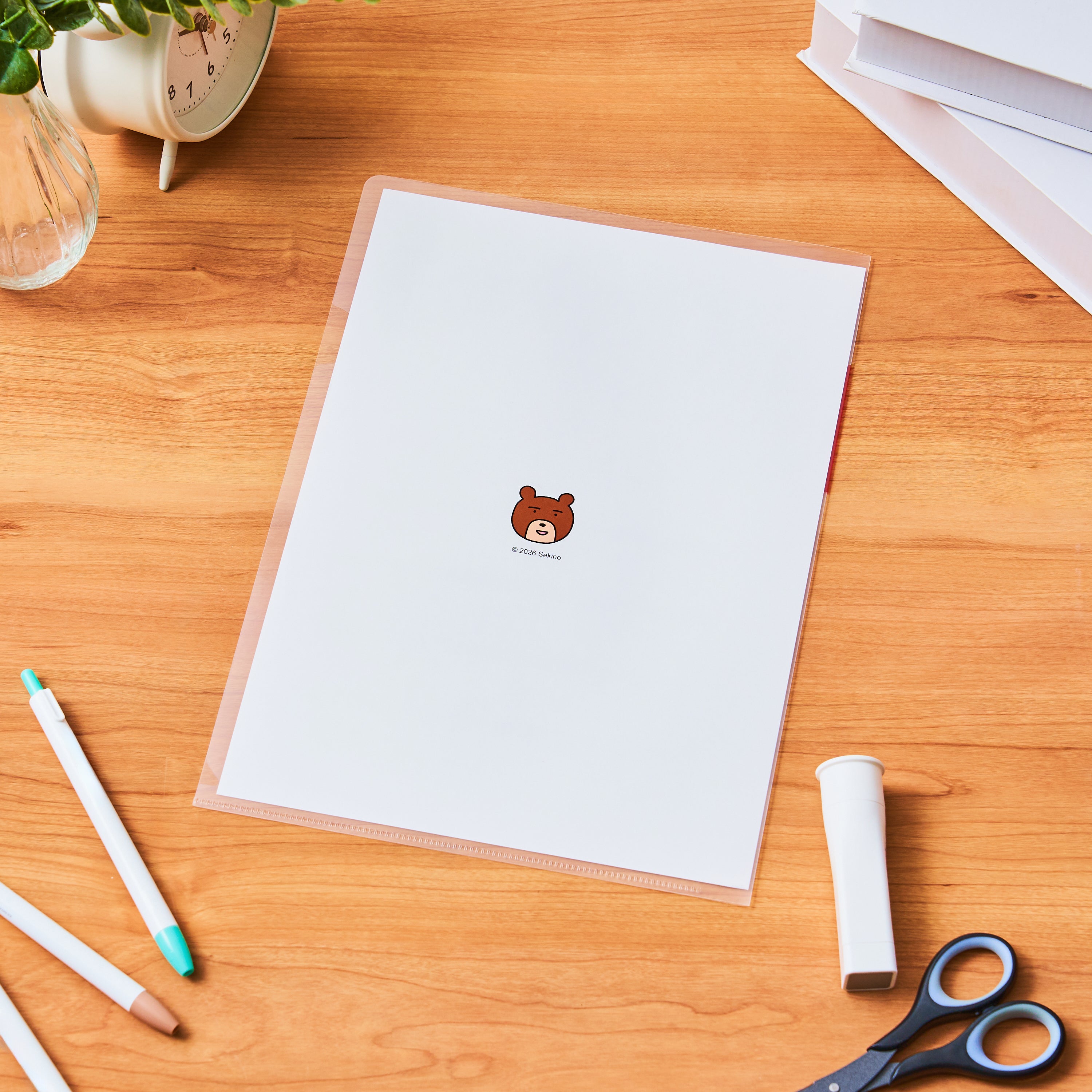 せきの　A4クリアファイル　zip