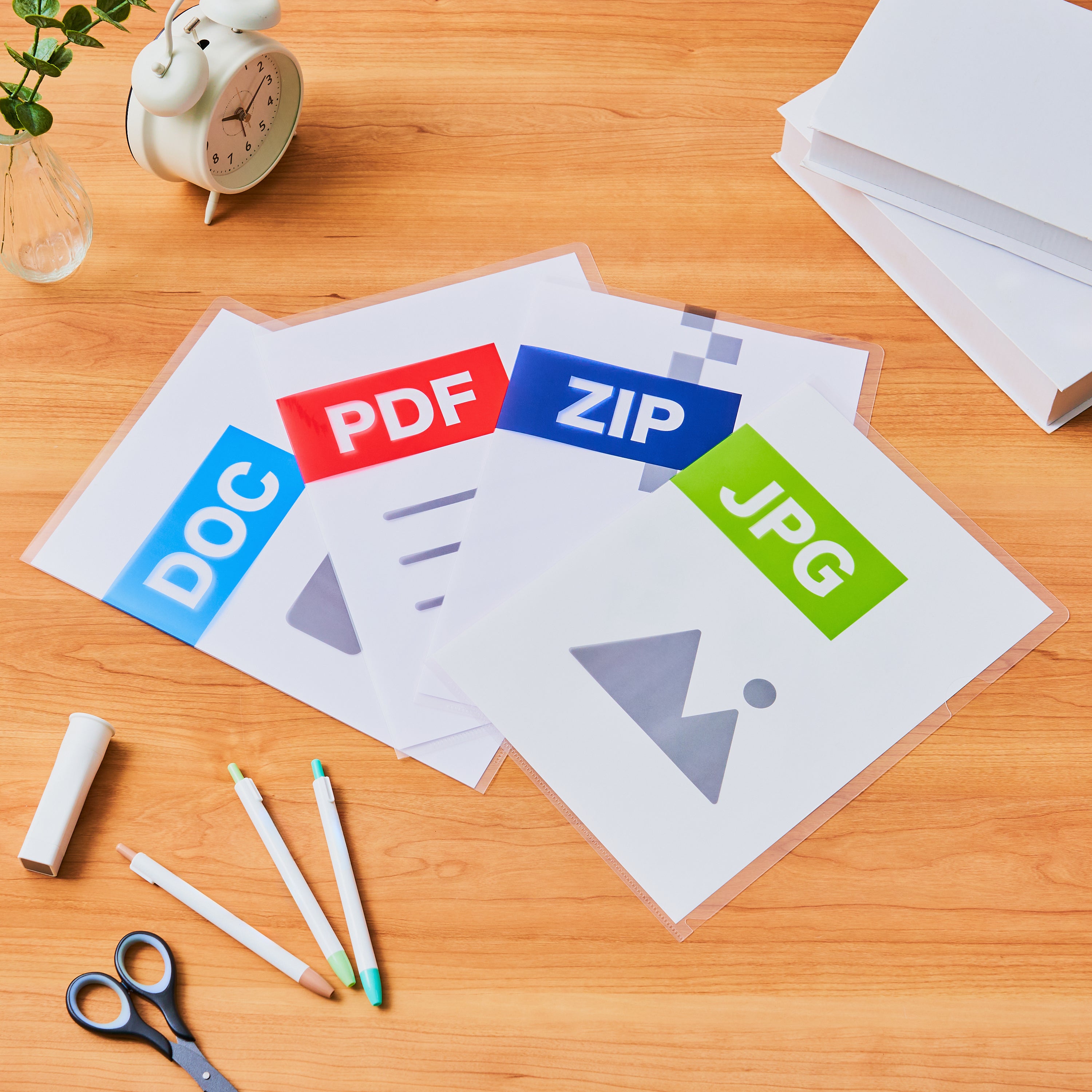 せきの　A4クリアファイル　zip