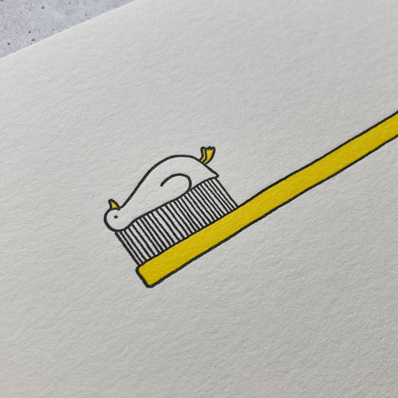 【Letterpress Printing】Postcard "Toothpaste"