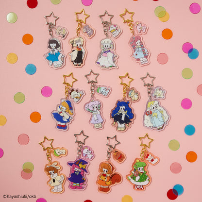 Potekko and Chocokko double acrylic keychain -Potekko&