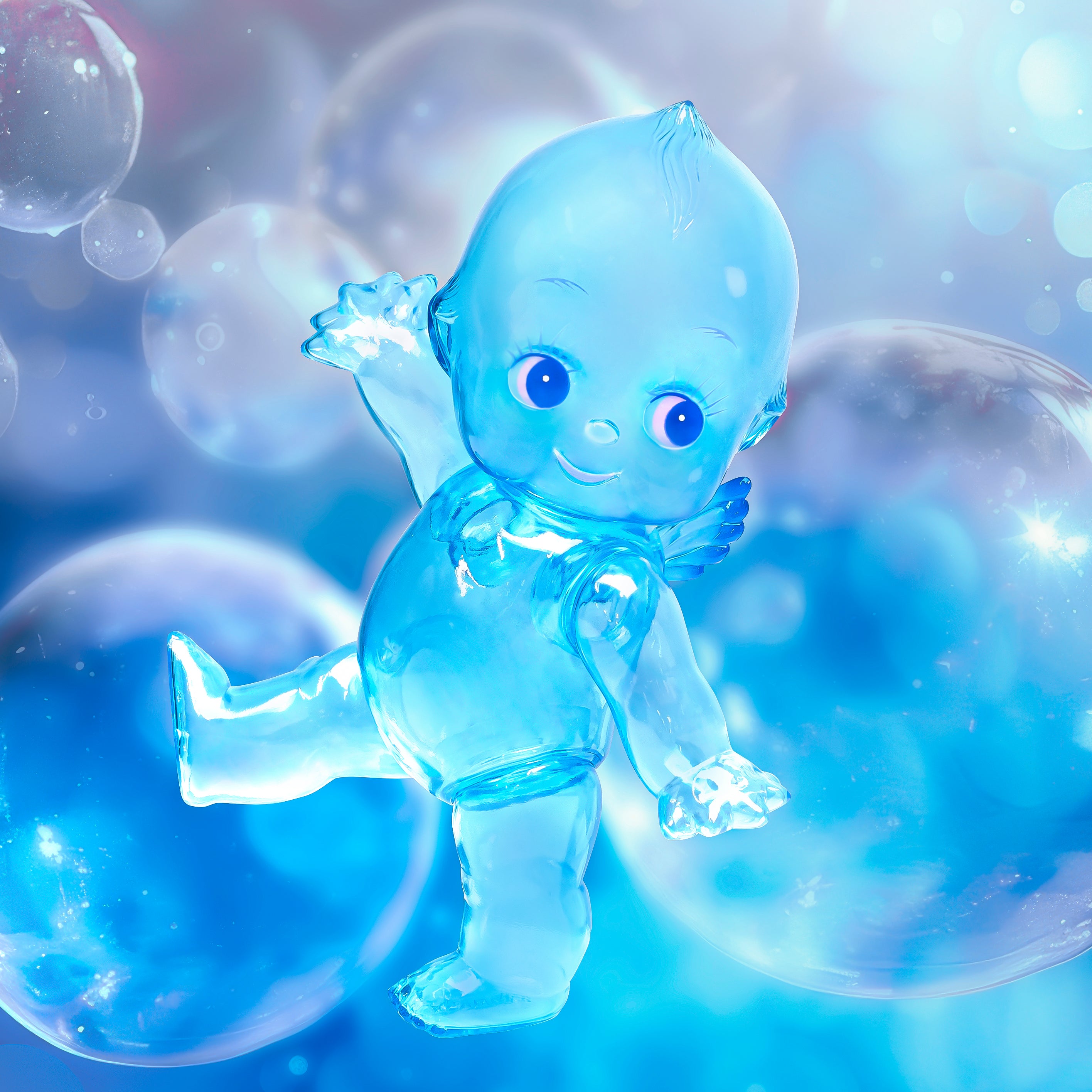 25cm Clear Obitsu Kewpie Doll（Blue）