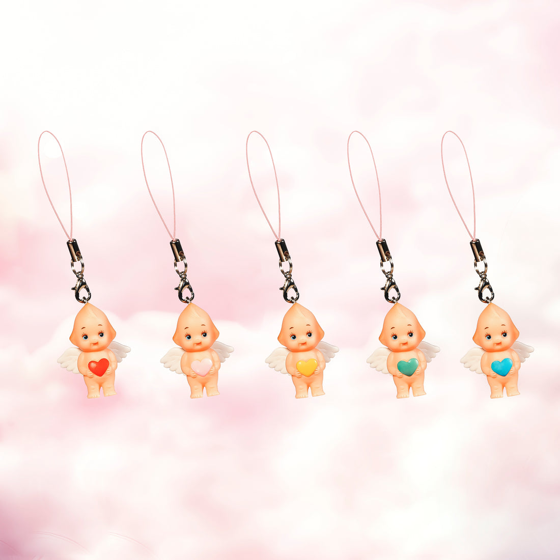 3.5cm obitsu heart Kewpie red (strap)