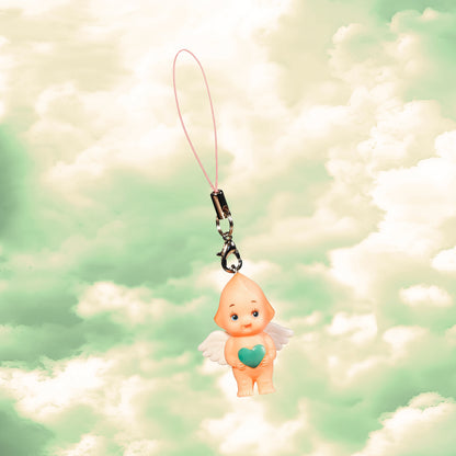 3.5cm heart Kewpie strap（Green）