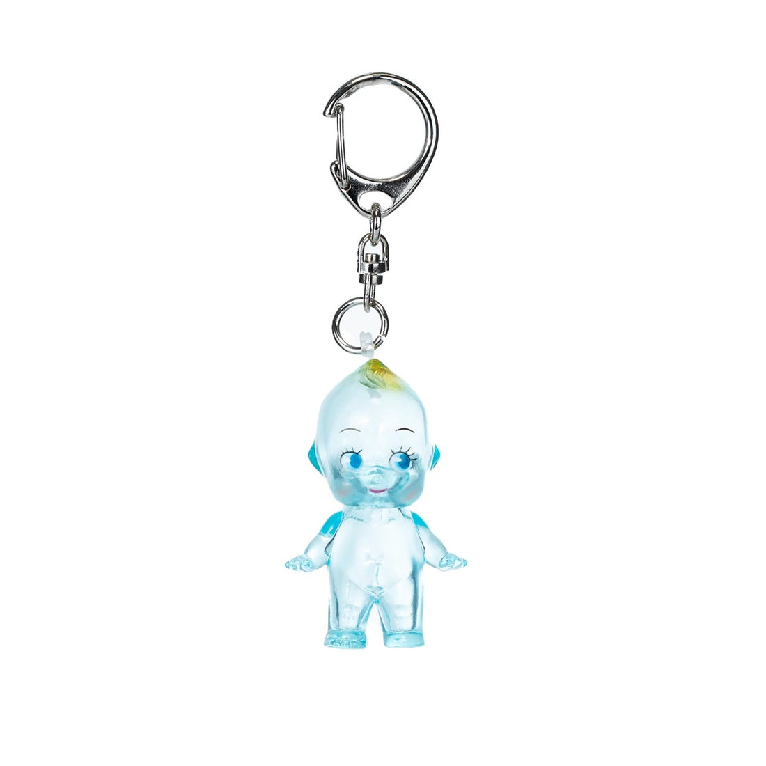 5cm  Colored Clear Light Bule Obitsu Kewpie Doll with Key Ring